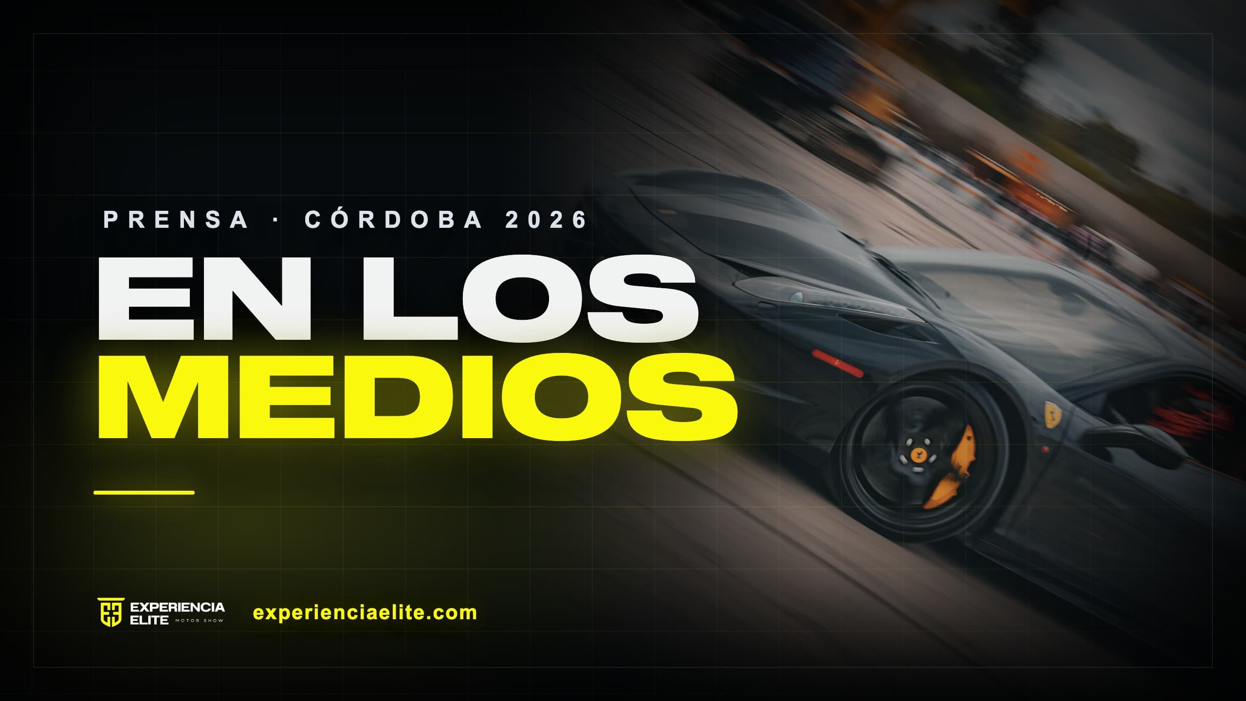 Ferrari negra en movimiento en Experiencia Elite Córdoba 2026